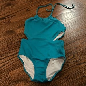 Teal Girls Old Navy bathing suit size 8